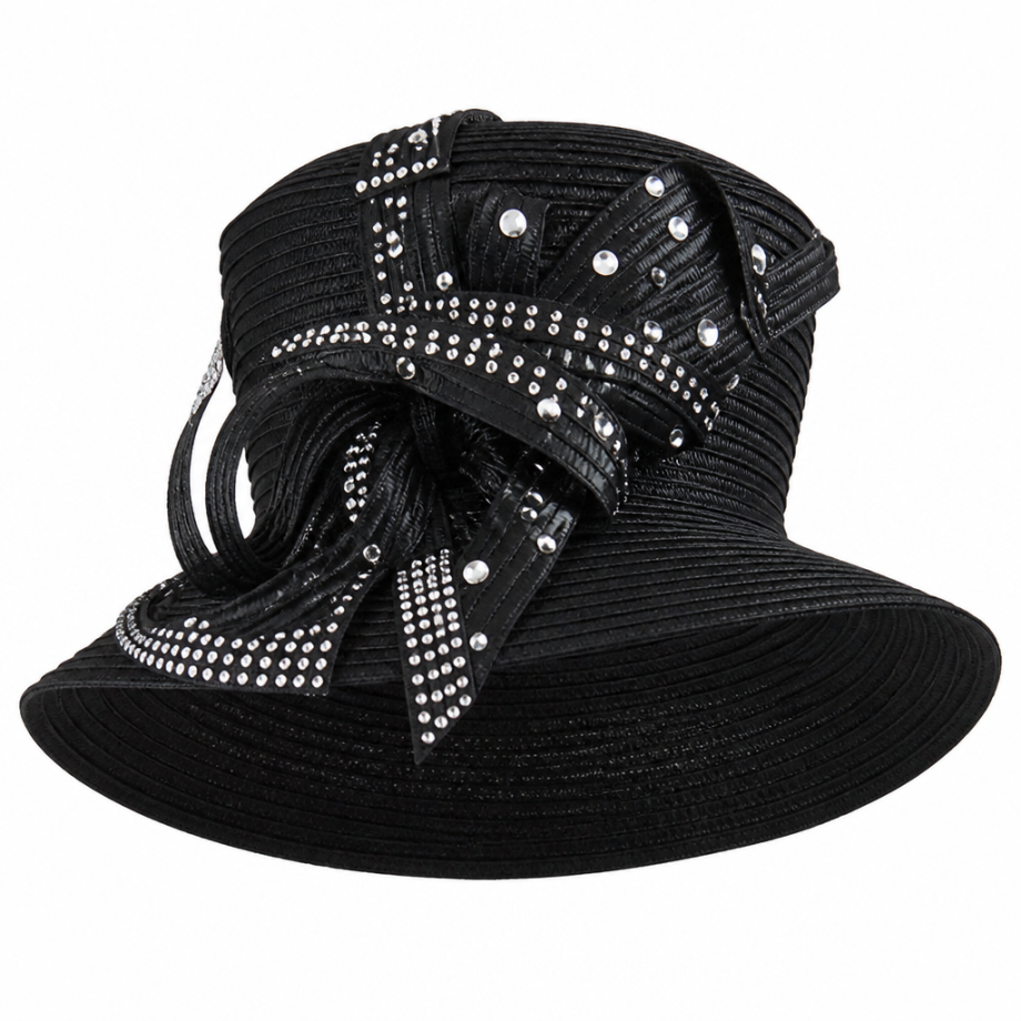 Lily And Taylor 3052-BLK Church Hat