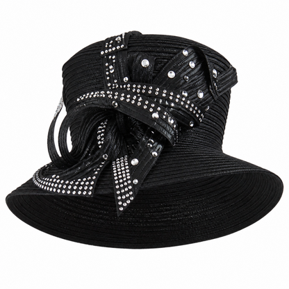 Lily And Taylor 3052-BLK Church Hat