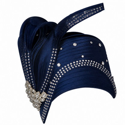 Lily And Taylor 3052-NVY Church Hat