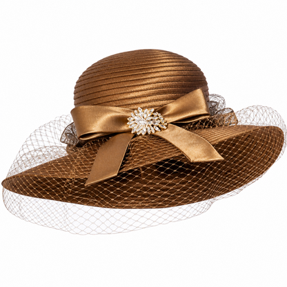 Dorinda Clark Cole 310483-BRN-H Church Hat