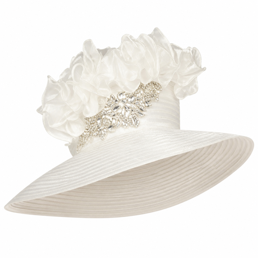 Giovanna D2456-OFW-H Church Hat