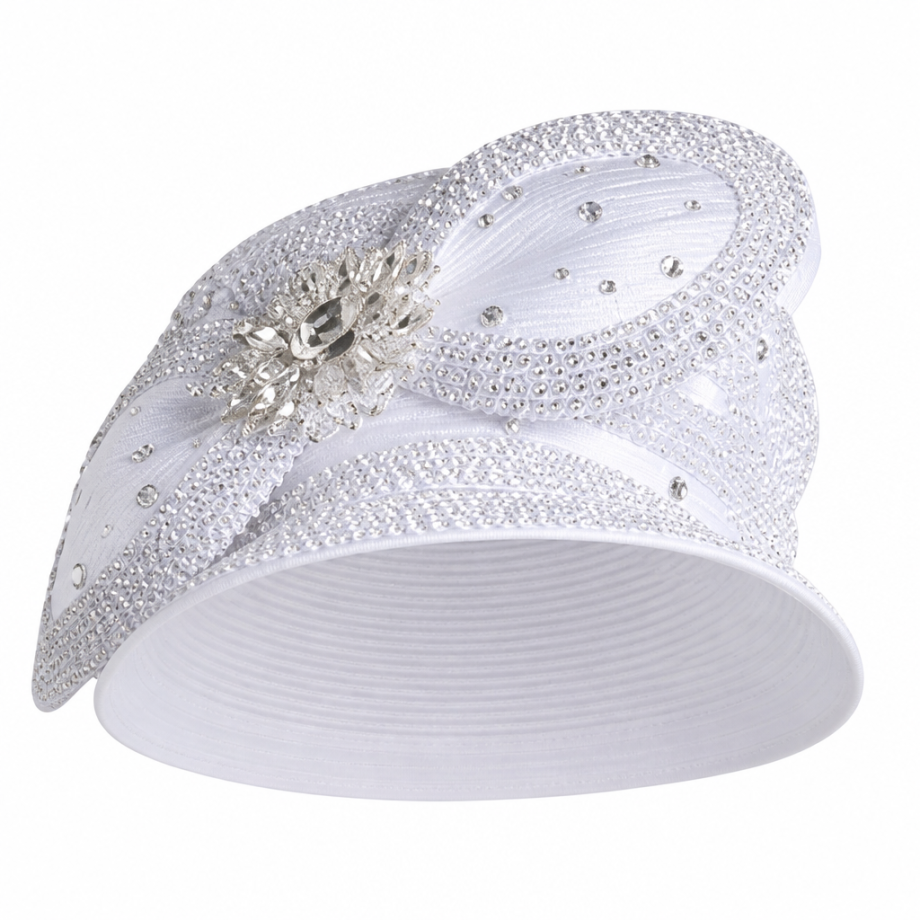 Lily And Taylor 4140-WHT Church Suit - Hat
