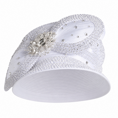 Lily And Taylor 4140-WHT Church Suit - Hat
