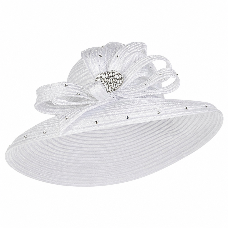 Giovanna S0736-WHT-H Church Hat