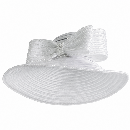 Lily 4848-WHT Church Hat