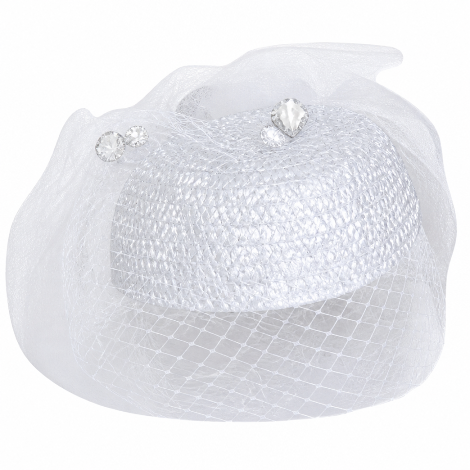 Lily and Taylor H165-WHT Church Hat