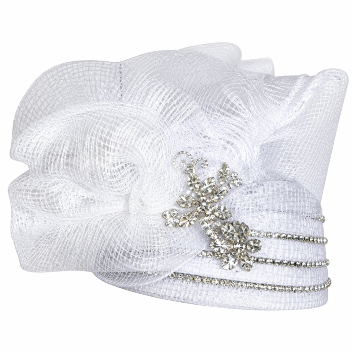 Lily And Taylor 864-WHT Church Hat