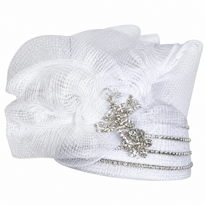 Lily And Taylor 864-WHT Church Hat