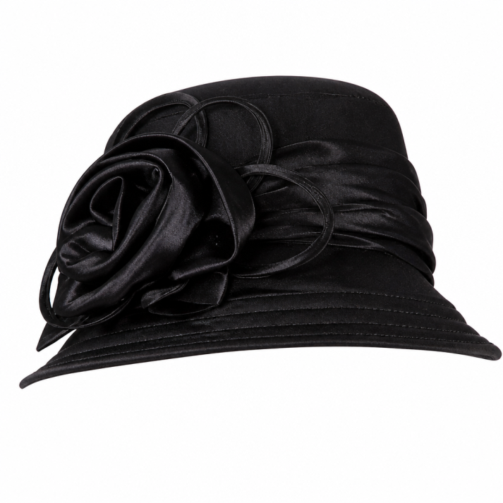 Giovanna D1518-BK Church Hat