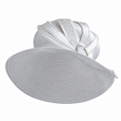Lily And Taylor 4471-WHT Church Hat