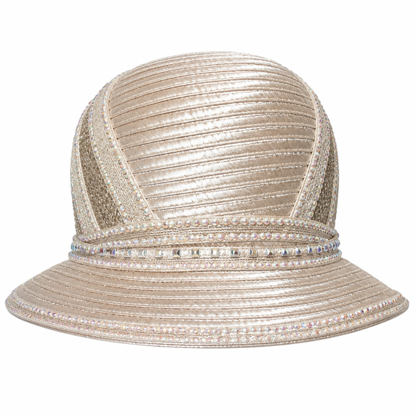Lily and Taylor H162-GLD Church Hat