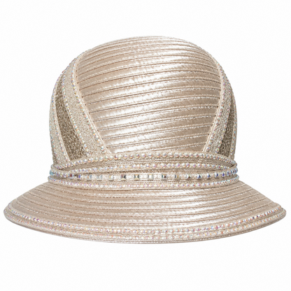 Lily and Taylor H162-GLD Church Hat