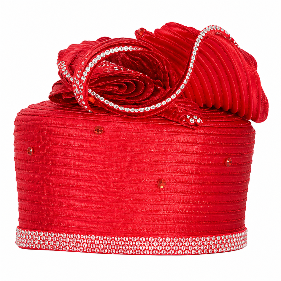 Giovanna G1318-RED-H Church Hat