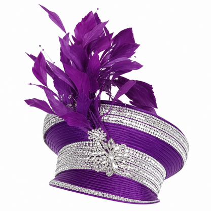 Elite Champagne 5954-PUR Church Hat