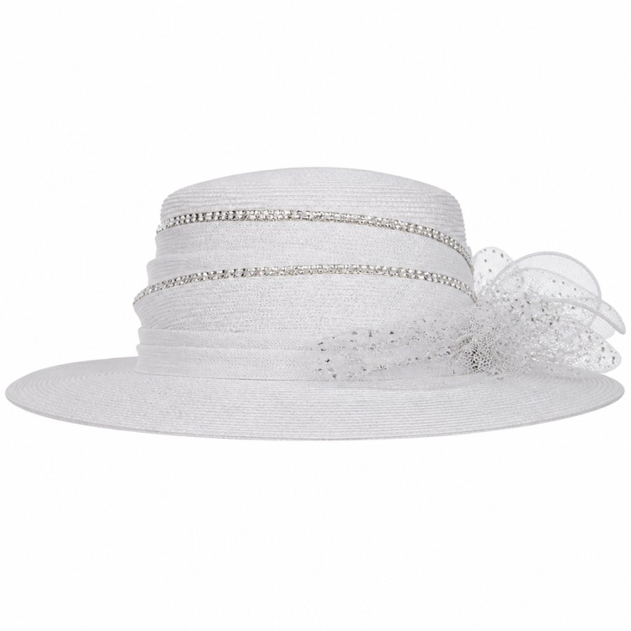 Elite Champagne 5960-WHT Church Hat