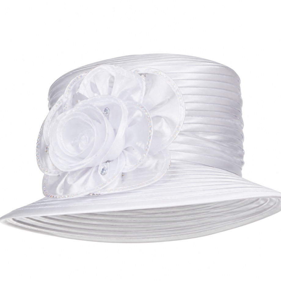 Giovanna D1540-WHT-H Church Hat