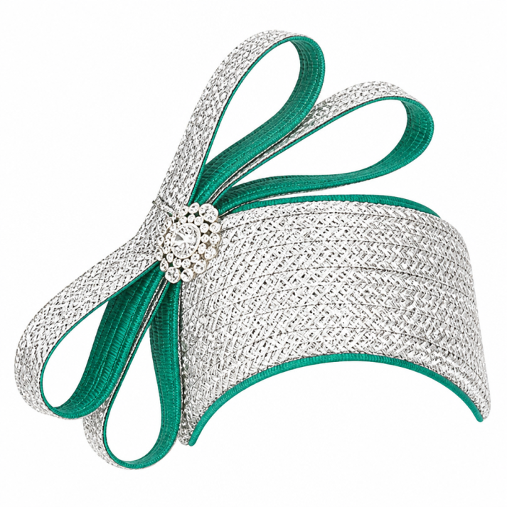 Giovanna D1538-EMR-H Church Hat