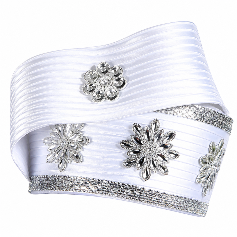 Giovanna D1306-WHT-H Church Hat
