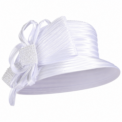 Giovanna 0929-WHT-H-Church Hat