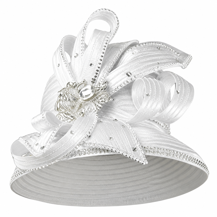 Lily And Taylor 4903-WHT-H Hat