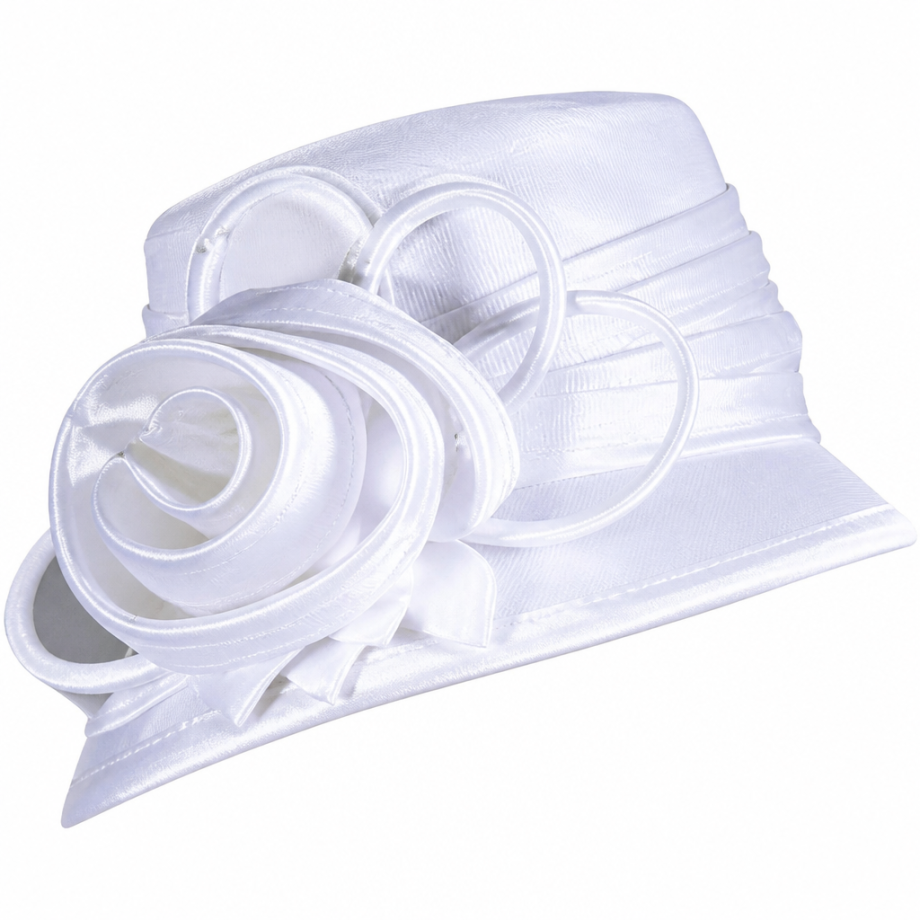 Giovanna S0743-WHT-H Ladies Church Hat