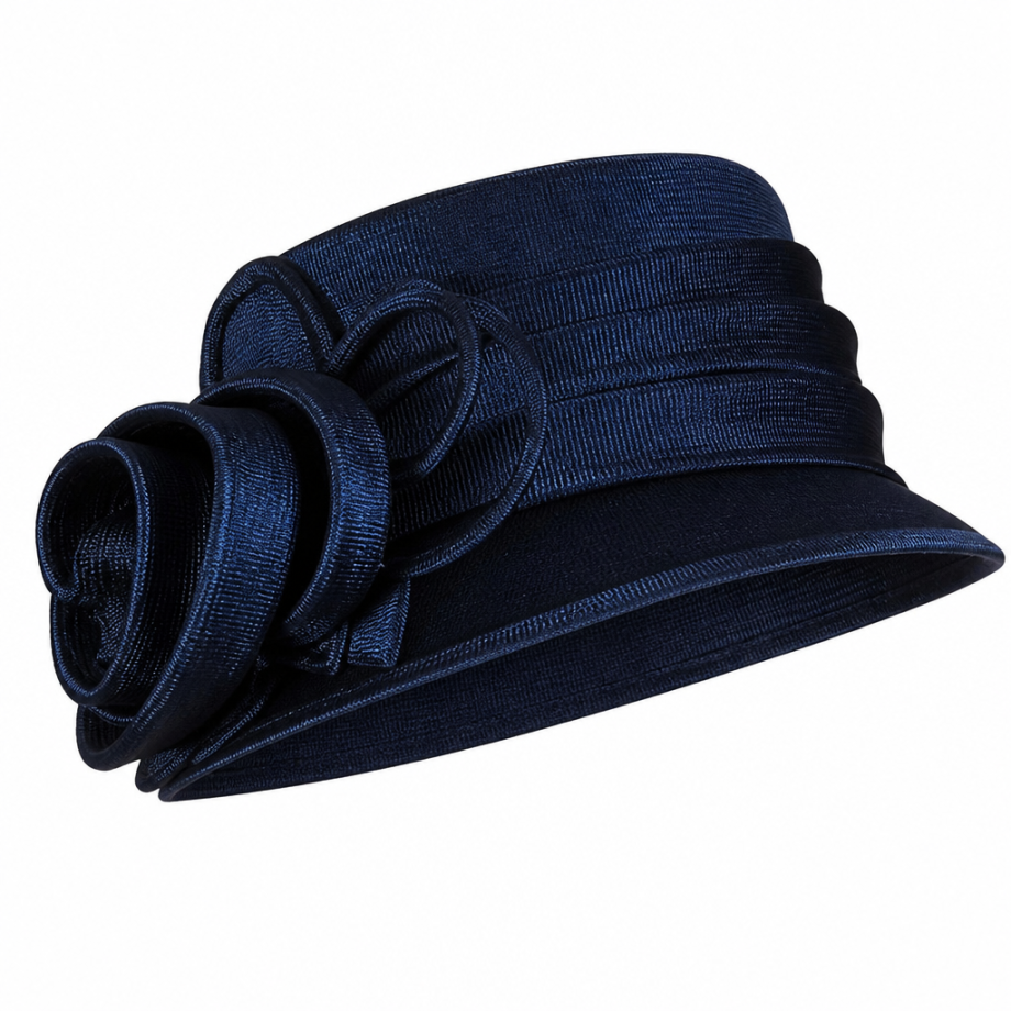 Giovanna S0743-NVY-H Ladies Church Hat
