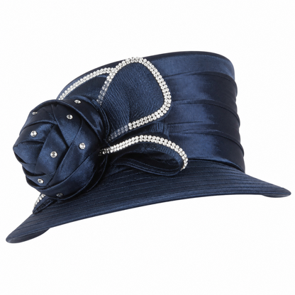 Giovanna 1181-NVY-H Church Hat