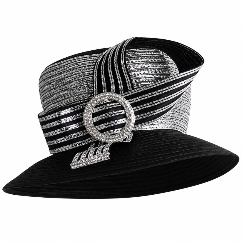 Lily And Taylor 4814-BLM-H Church Hat