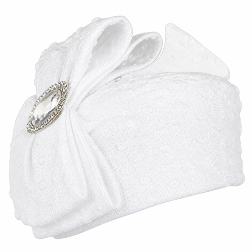 Giovanna D1559-WHT Ladies Church Hat