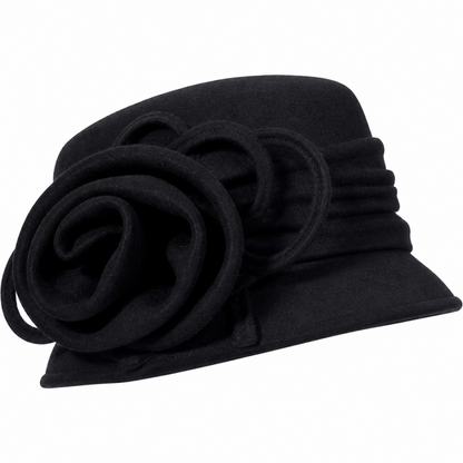 Giovanna 0902-BLK Church Hat