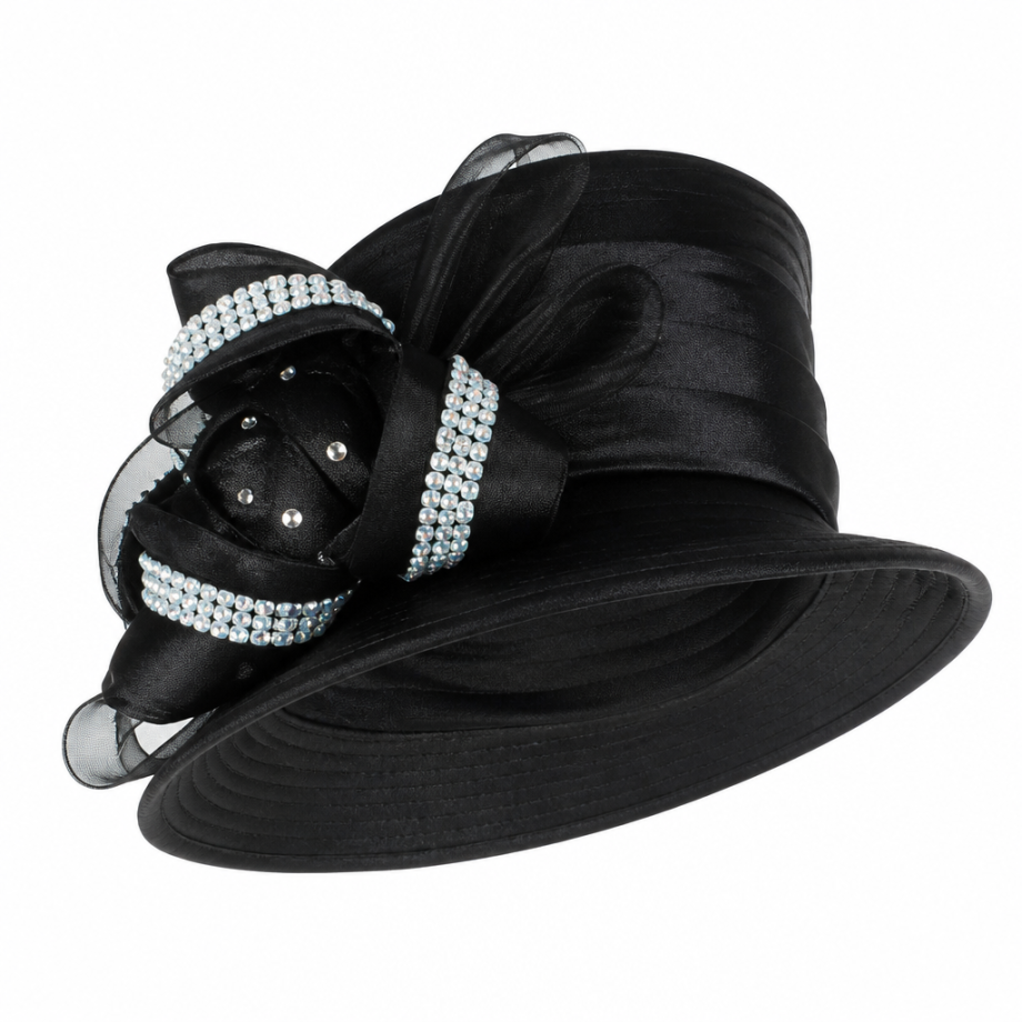 Giovanna G1171-BLK Church Hat
