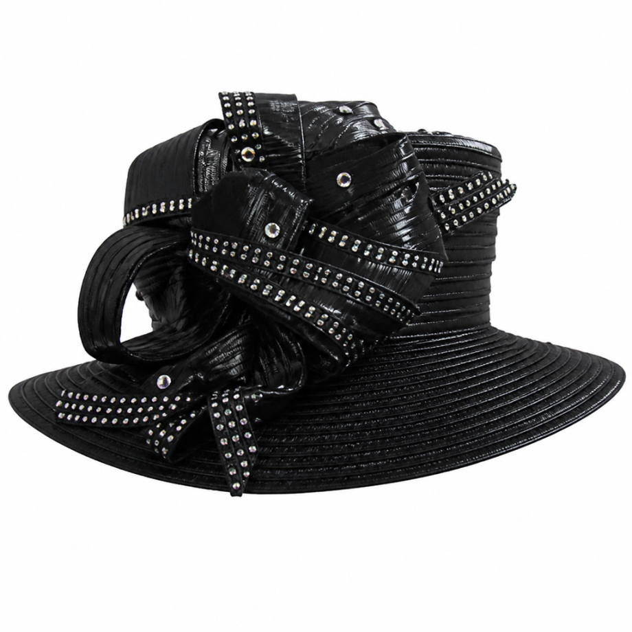 Lily And Taylor 3052-BLK Church Hat