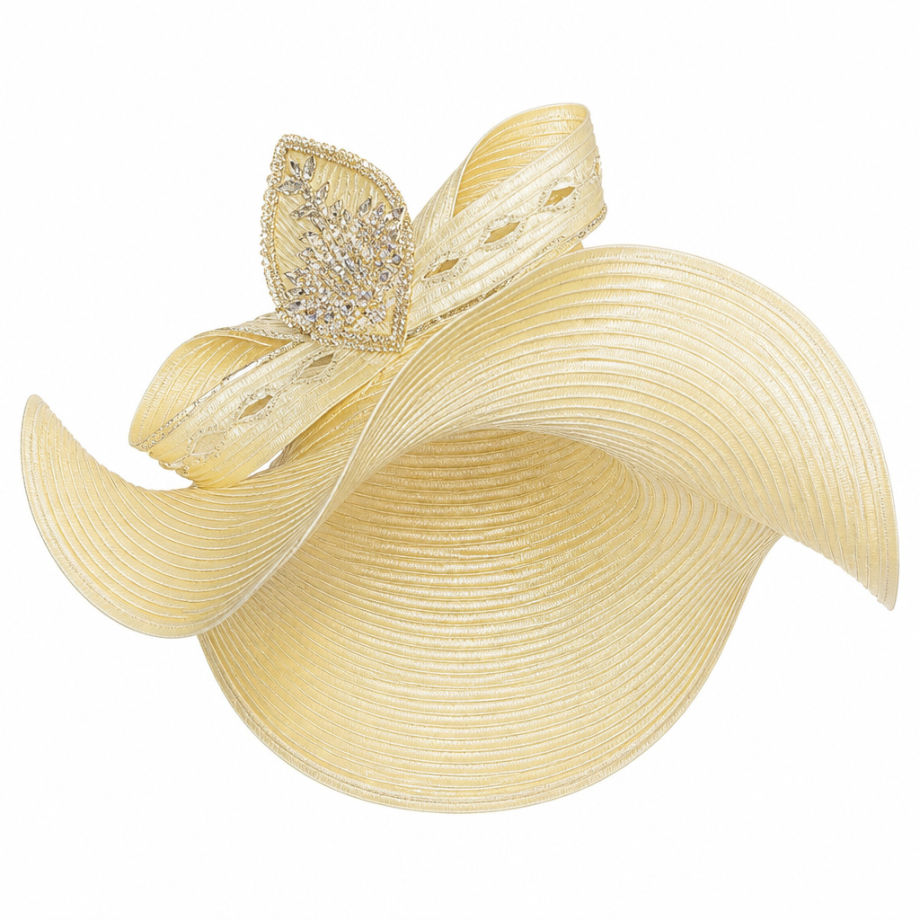 Elite Champagne 6052-YLW Church Jacket Dress-Hat