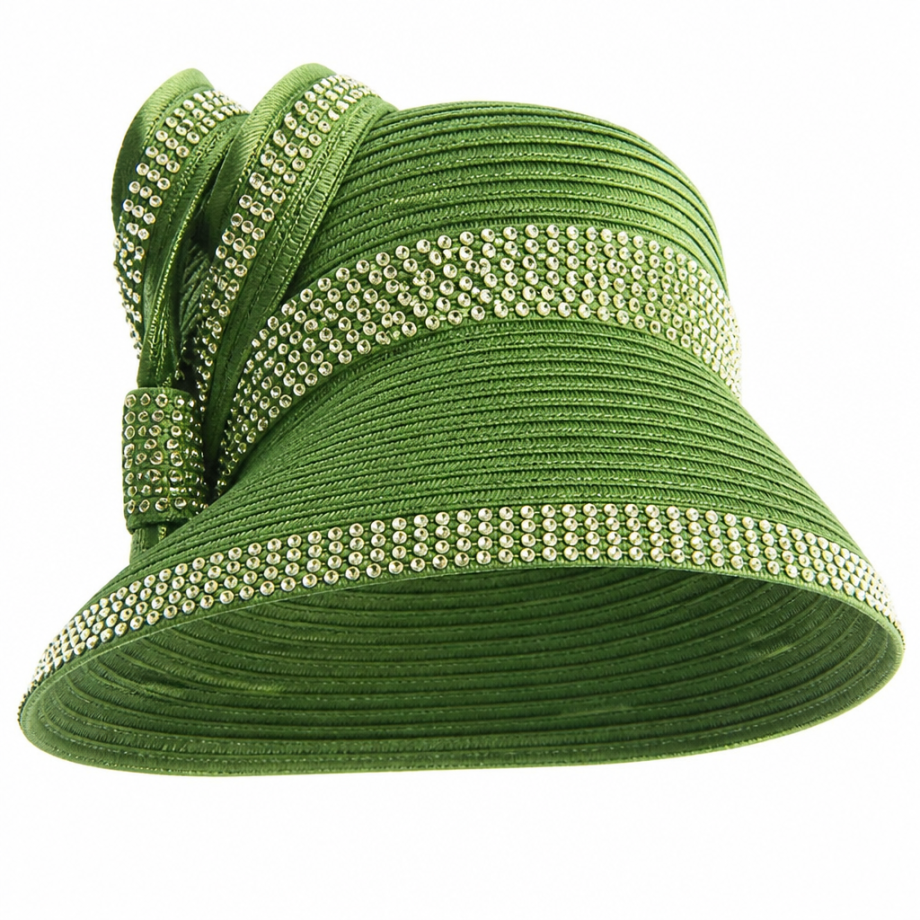 Lily and Taylor 4879-GRN Church Dress-Hat