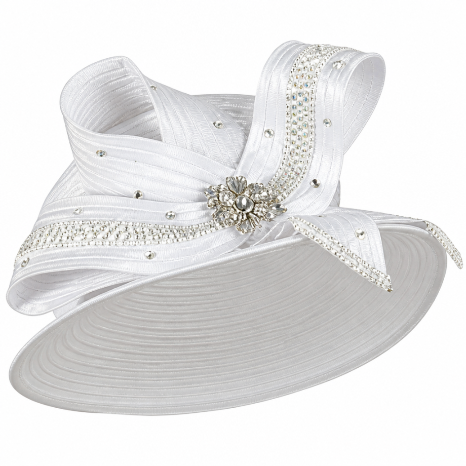 Lily And Taylor 4682-WHT-HAT