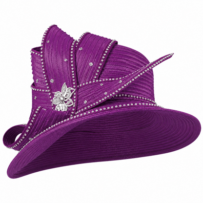 Lily And Taylor 4925-PUR-Hat
