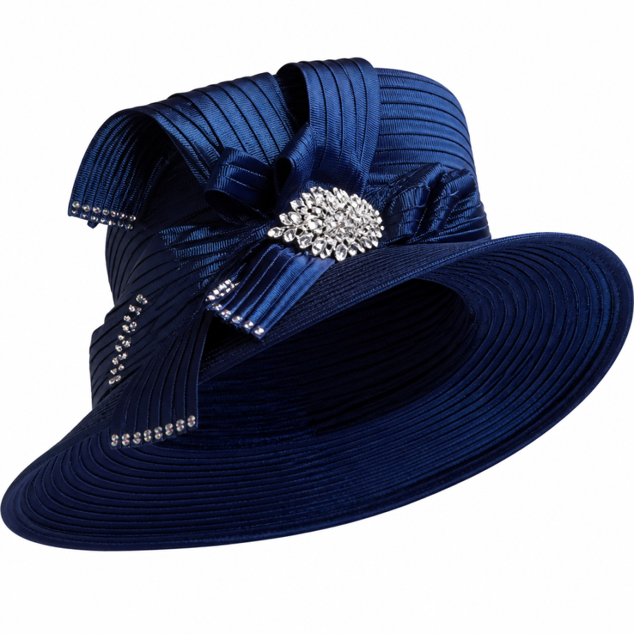 Lily And Taylor 2920-NVY Church Hat