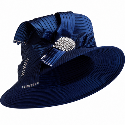 Lily And Taylor 2920-NVY Church Hat