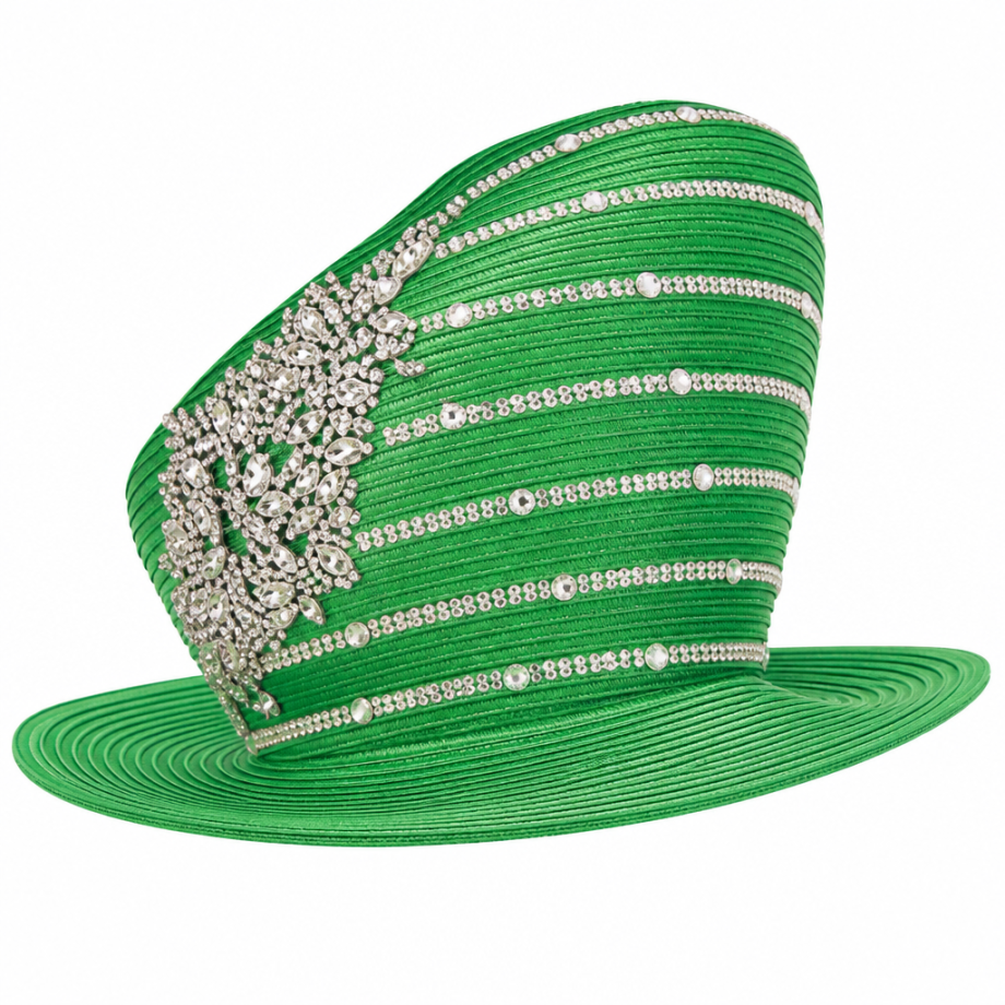 Champagne Italy 5953-GRN Church Hat