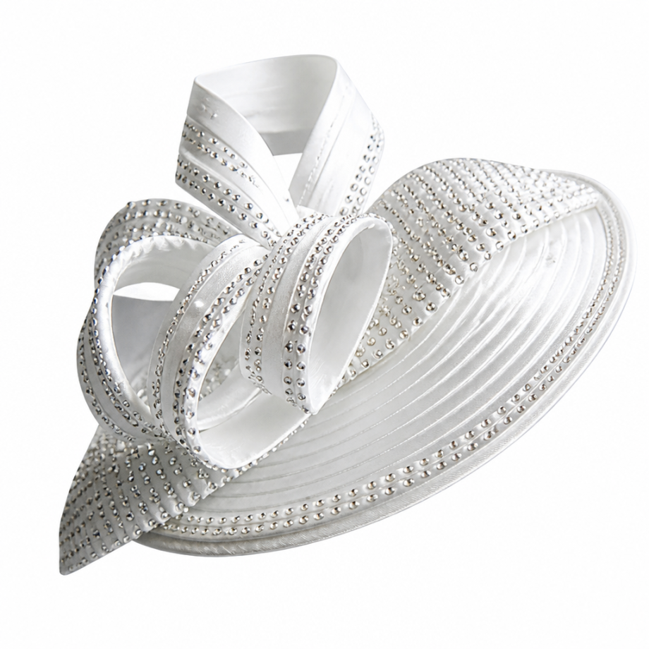 Lily And Taylor 3909-WHT Church Hat
