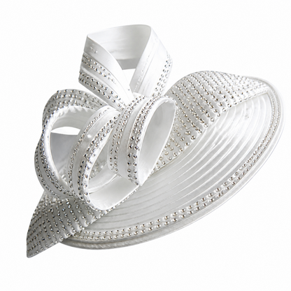 Lily And Taylor 3909-WHT Church Hat