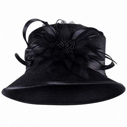 Giovanna 0650-BLK Church Hat