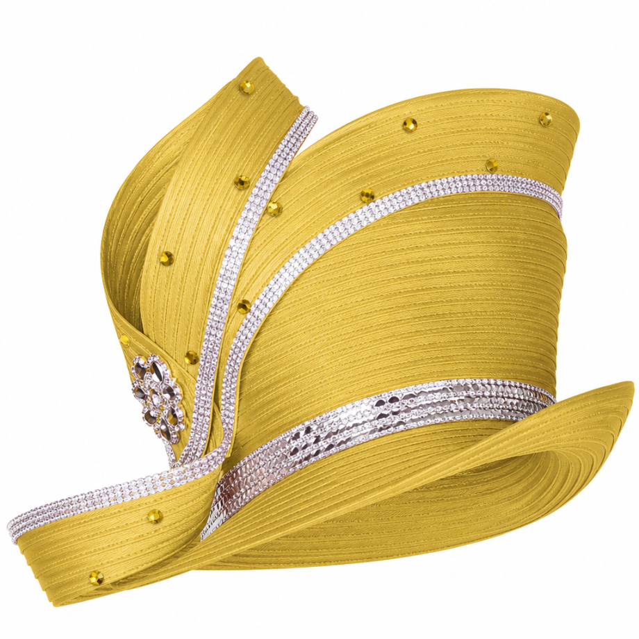 Elite Champagne 6453-GLD-H Church Hat