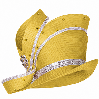 Elite Champagne 6453-GLD-H Church Hat