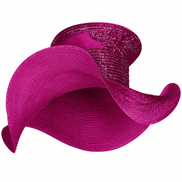 Elite Champagne 6457-FCH-H Church Hat