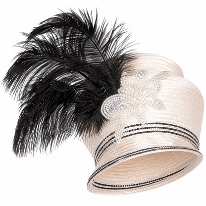 Elite Champagne 6156-BWS-H Church Hat