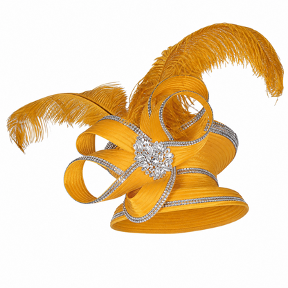 Elite Champagne 6158-GLD-H Church Hat
