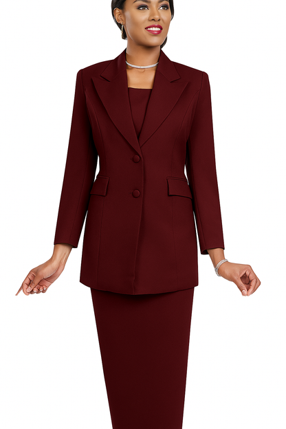 Ben Marc 2299-BUR Church Suit for Women