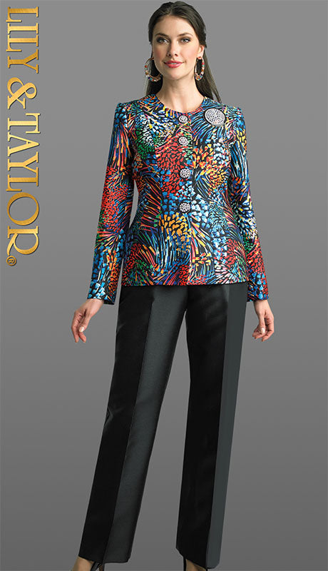 Lily And Taylor 4820 Ladies Pant Suit