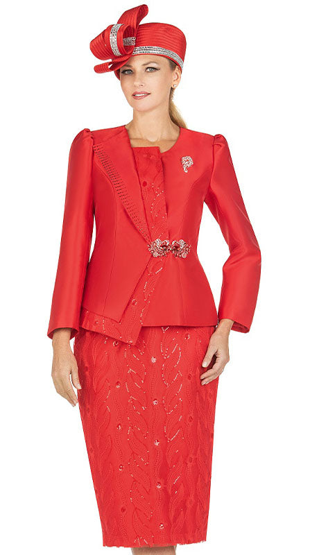 Giovanna Church Suit 1152-RED